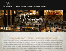 Tablet Screenshot of exchangewhiskeybar.com
